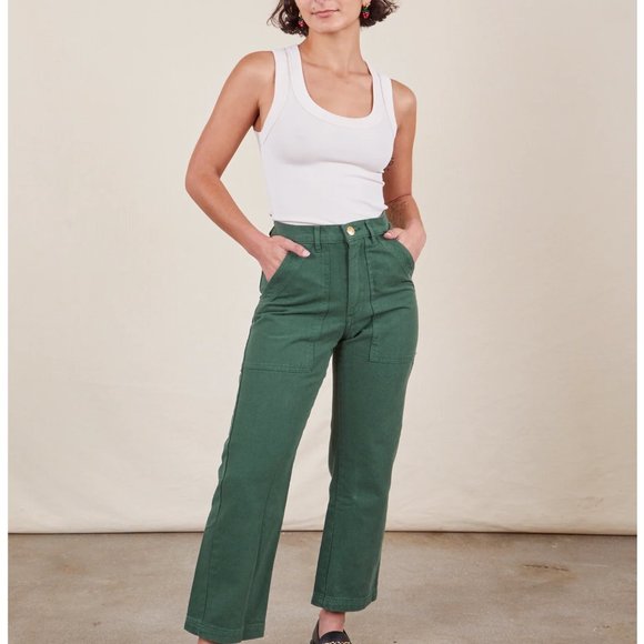 Big Bud Press Pants - Big Bud Press - Petite Work Pants - Dark Emerald Green